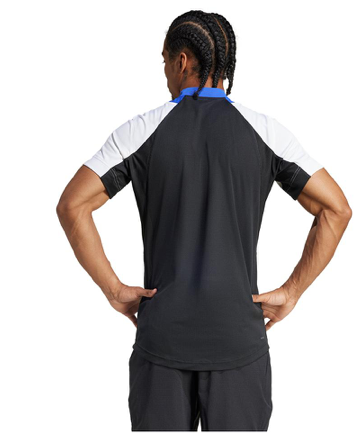 Adidas Mens Pro Freelift Tennis Polo Lucid Blue and White