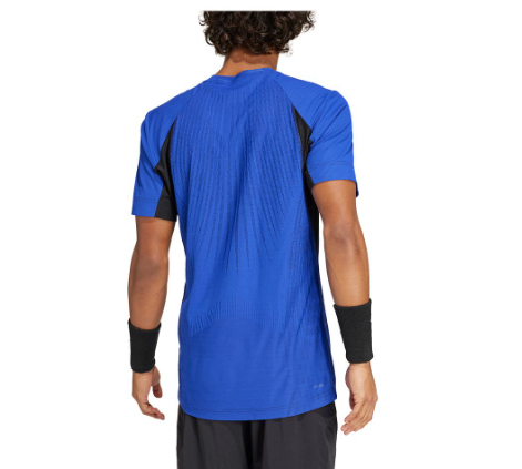 Adidas Mens Pro Airchill Tennis Top Lucid Blue and Black