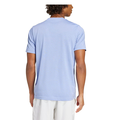 Adidas Mens Hi-Vis Graphic Tennis Tee Blue Spark