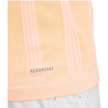 Adidas Mens Pro Seamless Tennis Top Semi Pink Spark and Pink Spark