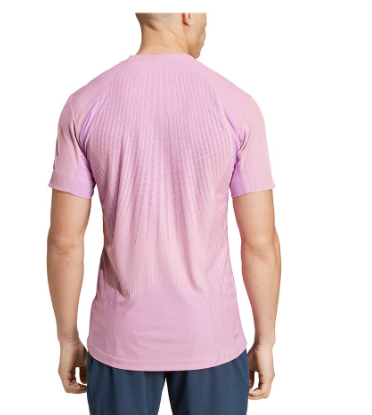 Adidas Mens Pro Airchill Tennis Top Semi Pink Spark and Preloved Purple