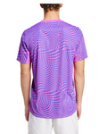 Adidas Mens Club Graphic Tennis Top Purple Burst and Lucid Blue