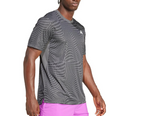 Adidas Mens Club Graphic Tennis Top Carbon and Black