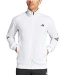 Adidas Mens 3S Knit Tennis Jacket White