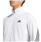 Adidas Mens 3S Knit Tennis Jacket White