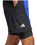 Adidas Mens Short and Tight Tennis Set Lucid Blue and Black