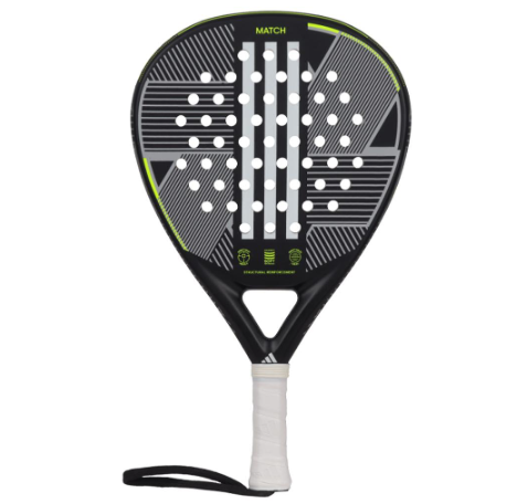 Adidas Match 3.3 Padel Racquet Black and Lime