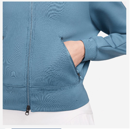 chaqueta de tenis Nike Court Full Zip para mujer
