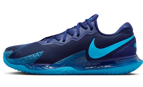 Men`s Rafa Zoom Vapor Cage 4 Tennis Shoes Blue Void and Laser Blue