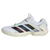 Men's Adizero Ubersonic 5 Tennis Shoes White and Black