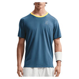 Men's Court Dri-FIT Advantage Tennis Top New Slate and Laser Orange