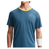 Men's Court Dri-FIT Advantage Tennis Top New Slate and Laser Orange