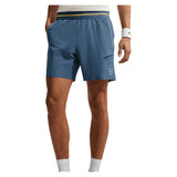 Men's Court Dri-FIT Advantage 6 Inch Tennis Short New Slate and Laser Orange