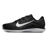 Mens Zoom Vapor 12 Clay Tennis Shoes Black and White