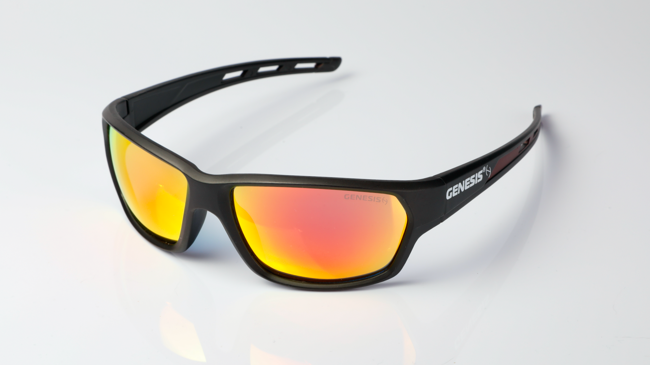 Lentes de Sol GENESIS Houston Negro/Naranja Linea 2024