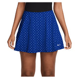 Women's Dri-FIT Victory Mid-Rise Flouncy Print Tennis Skort Old Royal and Aluminum