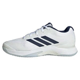 Women's Avacourt 3 Tennis Shoes Core White and Dark Blue