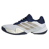 Men's Barricade 14 Tennis Shoes Core White and Dark Blue