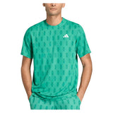 Men's Club Graphic Tennis Tee Semi Court Green