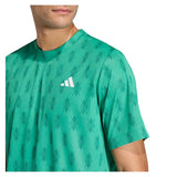Men's Club Graphic Tennis Tee Semi Court Green
