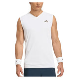Men's London Sleeveless Tennis Tank White