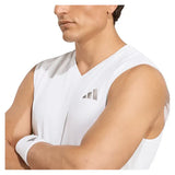 Men's London Sleeveless Tennis Tank White