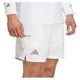 Men's London 7 Inch Tennis Short and Tight Set White