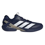 Men's adizero Ubersonic 5 Tennis Shoes Dark Blue and Footwear White