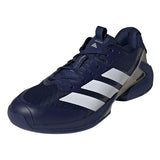 Men's adizero Ubersonic 5 Tennis Shoes Dark Blue and Footwear White