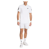 Men's Club Graphic 9 Inch Tennis Shorts White and Dash Grey
