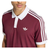 Men's Classics Tennis Polo Maroon and White