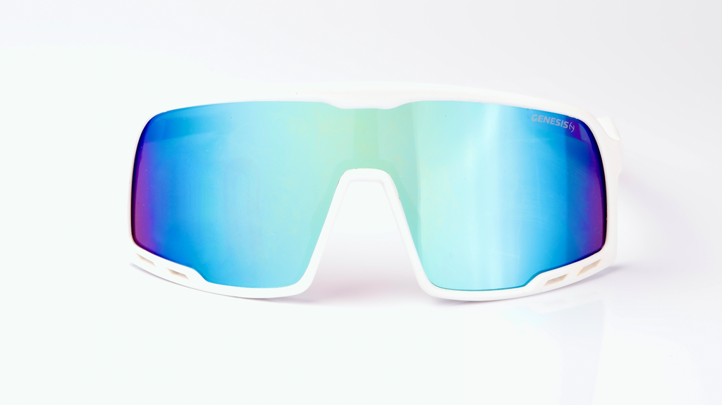 Lentes de Sol GENESIS Madrid Blanco/Azul/Roja Linea 2024