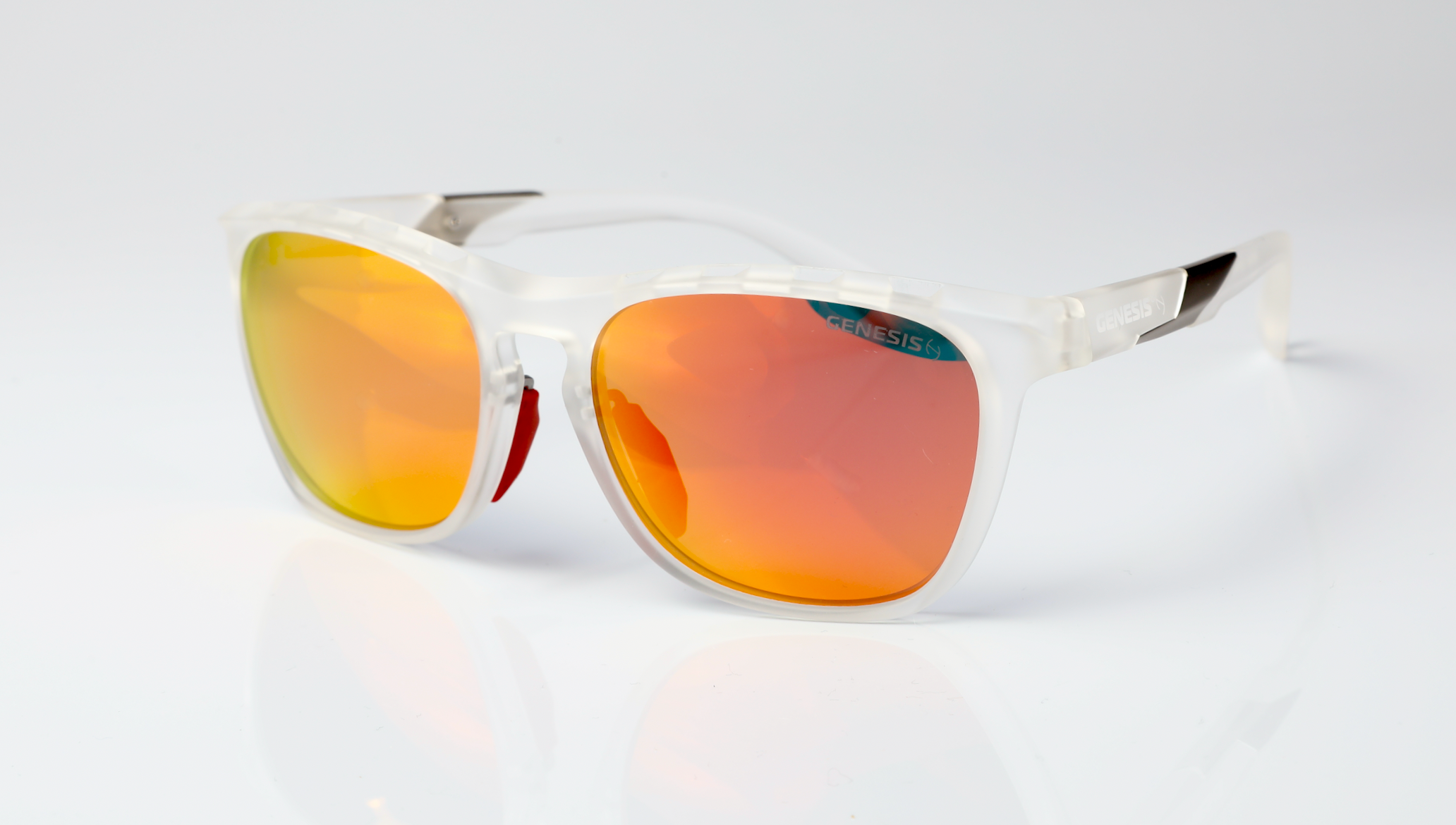 Lentes de Sol Monte Carlo Blanco/Naranja  Linea 2024