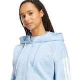 adidas 3 Stripes Fleece Full Zip Hoodie - Women's