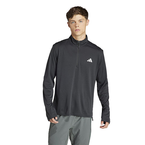 adidas Train Essentials 1/4 Zip Long Sleeve Tee (M)
