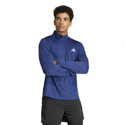 adidas Train Essentials 1/4 Zip Long Sleeve Tee (M)