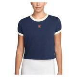 Women's Heritage Racquet Club Tennis T-Shirt Midnight Navy and Sail