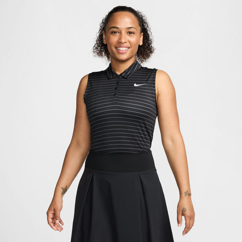 Nike Dri-FIT Victory Sleeveless Striped Polo - Women's
