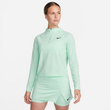 Nike Court DriFit Victory Long Sleeve 1/2 Zip Top (W) (Mint)