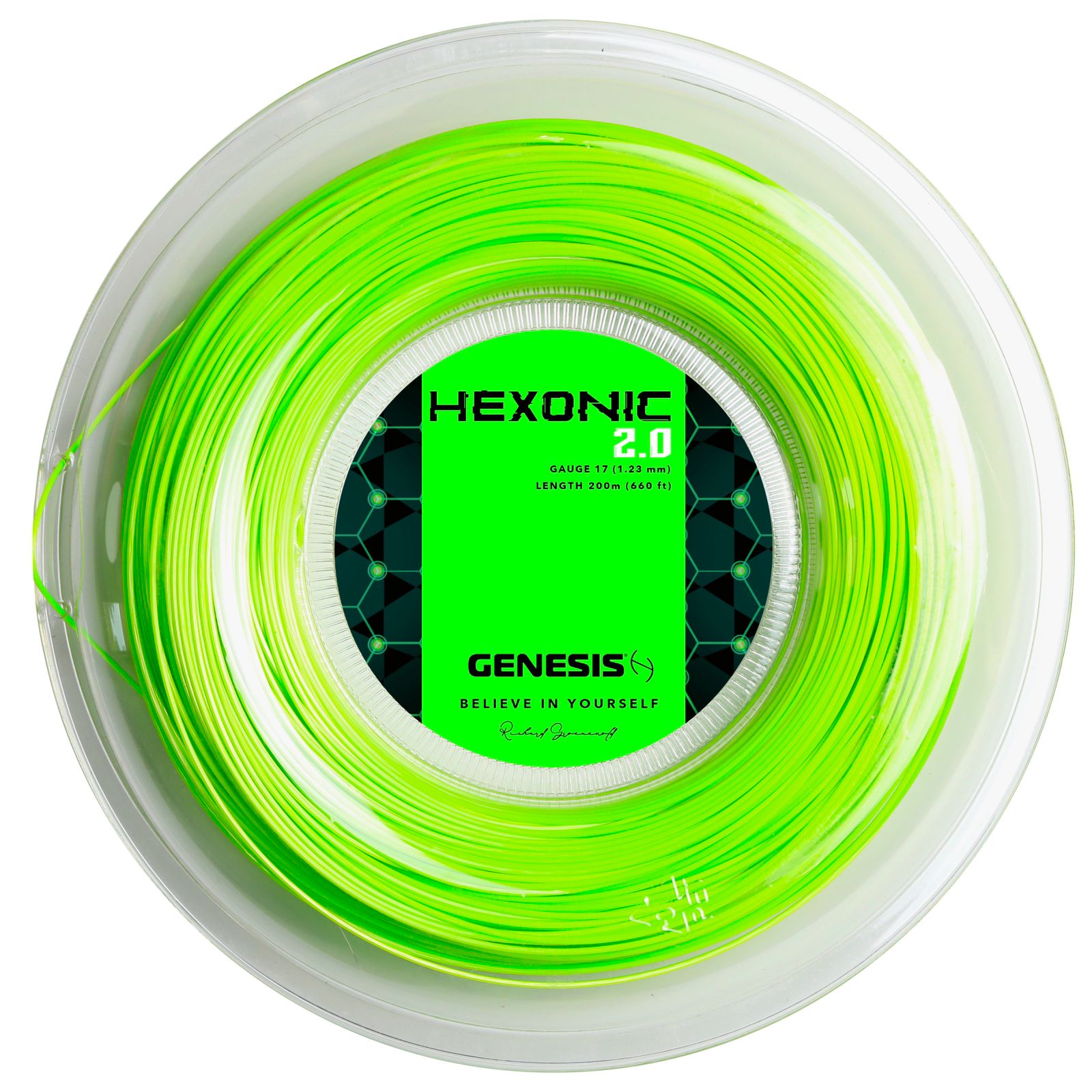 Hexonic 2.0 Genesis Reel 200 mts (verde, rojo, negro y amarillo)