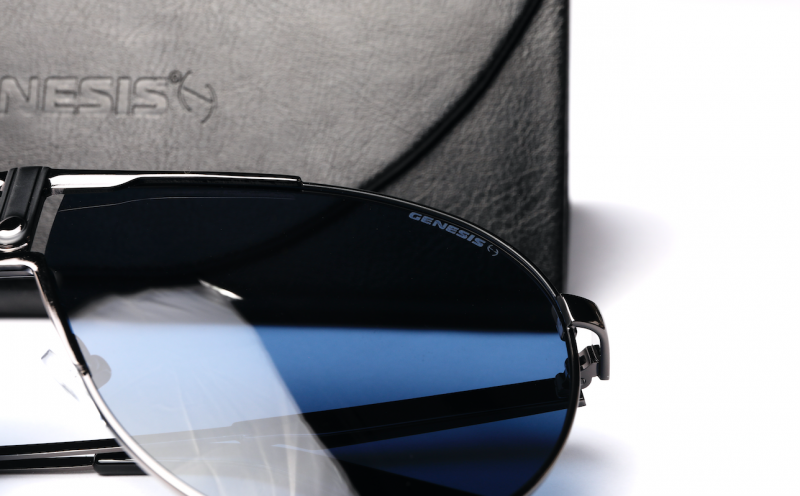 Lentes Genesis Ride Negro/Azul Linea Fashion